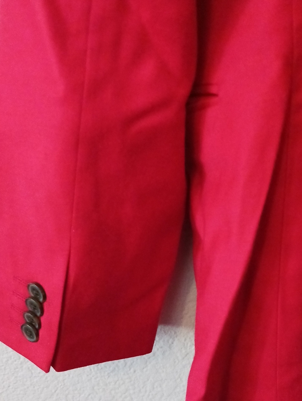 Express Men's Red Two-Button Blazer - Picture 4 of 5